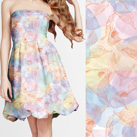 手绘叶子 高清分层 无缝