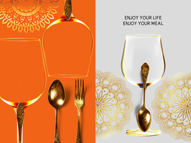 装饰画 晶瓷画 红酒杯