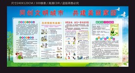 创文明城市宣传栏