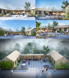 民风展馆SU模型及效果图