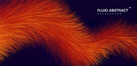 热情潮流火焰流体渐变皮毛质感