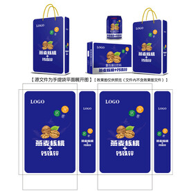 燕麦核桃钙铁锌手提袋