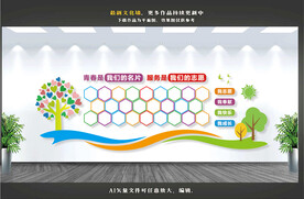 志愿者服务风采墙