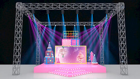 商场圣诞中庭舞台