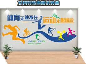 体育运动竞技文化墙