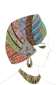 装饰画 抽象画 线条 女人