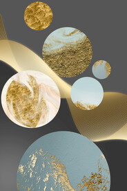 装饰画 抽象画 圆圈