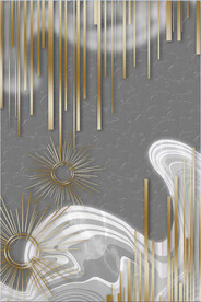 装饰画 抽象画 线条 新中式