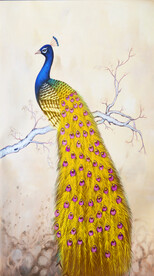 装饰画 孔雀 树枝