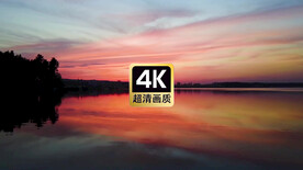 唯美视频素材傍晚安静的湖面