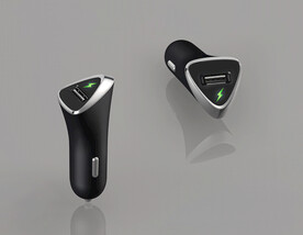 银三角车载充电器模型