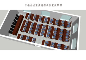 会议室桌椅摆放位置效果图