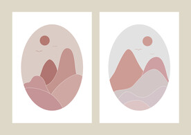 简约家居空间装饰墙面无框画