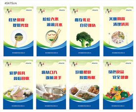 企业文化饭堂宣传画