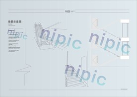 楼梯电梯场景背景示意图