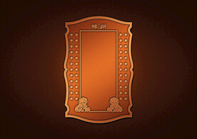 狮子金属牌铜门徽标