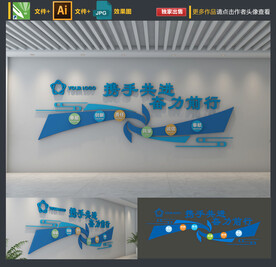 企业标语文化墙