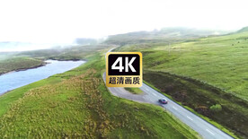 短视频素材航拍乡村公路上的汽车