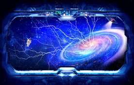 网红直播星空背景墙