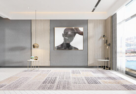 现代极简轻奢客厅背景墙