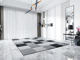 现代客厅场景背景墙空景