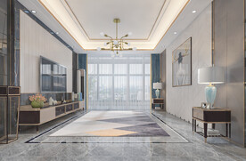 客厅沙发背景墙空场景