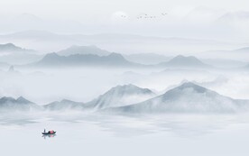 新款山水无框画 TIF分层图