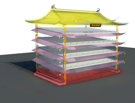 商店货架设计案例效果图