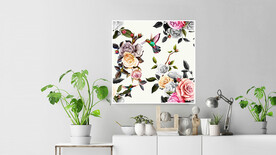 50X50厘米版画素材矢量花朵