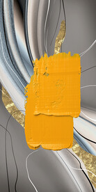 抽象几何玄关装饰画