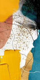 抽象几何玄关装饰画