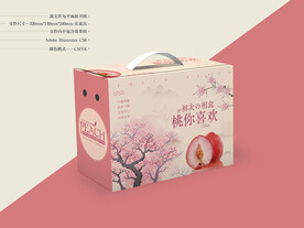水蜜桃包装 平面图