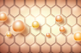 金色美白护肤化妆品海报背景