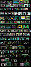 欧式背景墙图纸