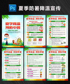 预防中暑宣传栏