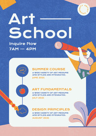 启蒙教育艺术学院招生宣传海报