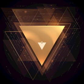 金色黑色三角形背景