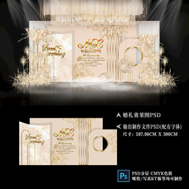 香槟色婚礼图片