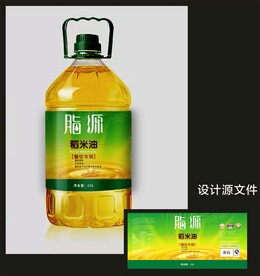 食用油包装效果图 平面图