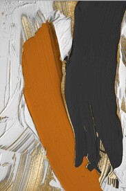 北欧浮雕抽象金色油漆玄关装饰画