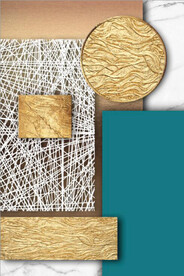 北欧立体抽象几何装置无框画