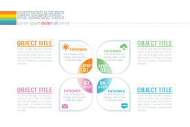 商务PPT四个分项信息图表图文