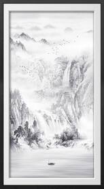 水墨山水画