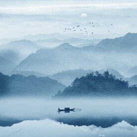 水墨山水画