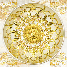 宫廷金色大理石吊顶