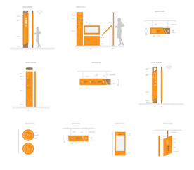 招商中心导视VI