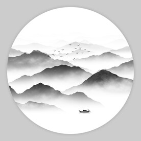 水墨山水画