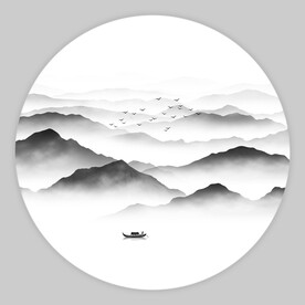 水墨山水画