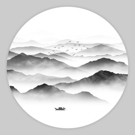 水墨山水画