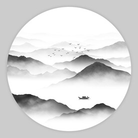 水墨山水画